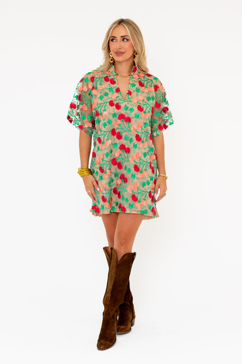 lulu-short-sleeve-mini-caftan-precious-coral BuddyLove - Sophia's Style-9